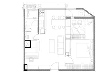 loft公寓装修阳光葡提公馆韩老师