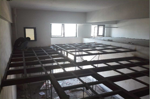 钢结构搭建完成