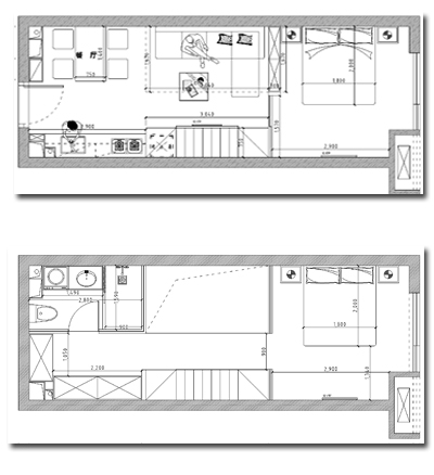 loft装修平面图 loft装修平面图